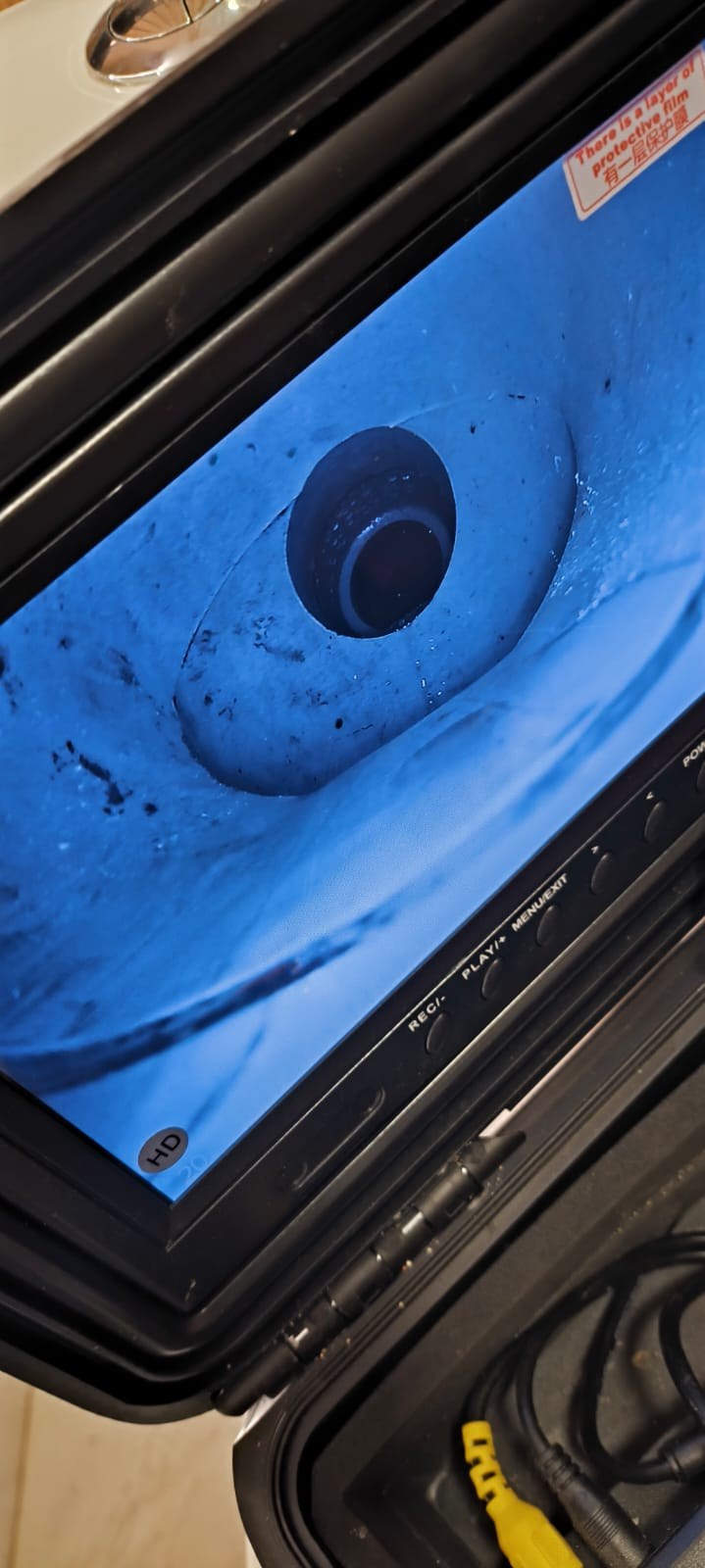 Monitor de câmera de vídeo inspeção